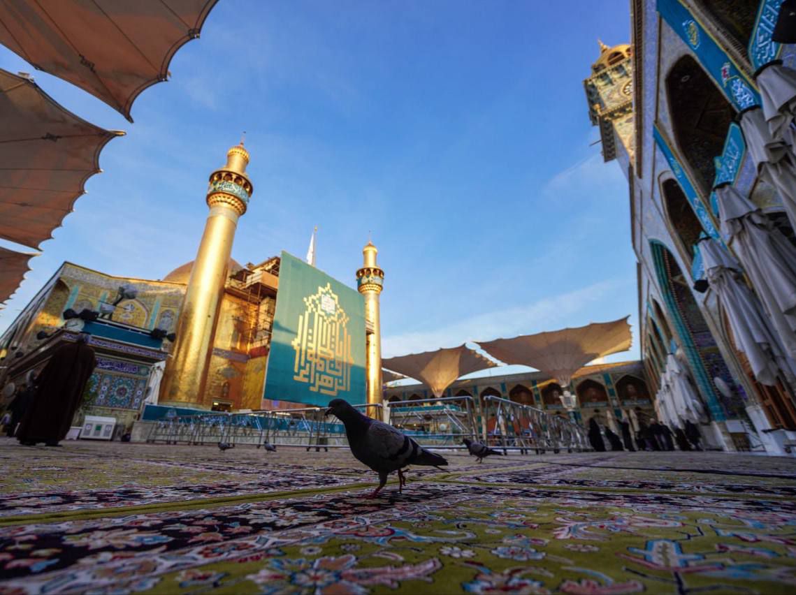 بالصور |اجواء الزيارة المباركة في الصحن العلوي الشريف.