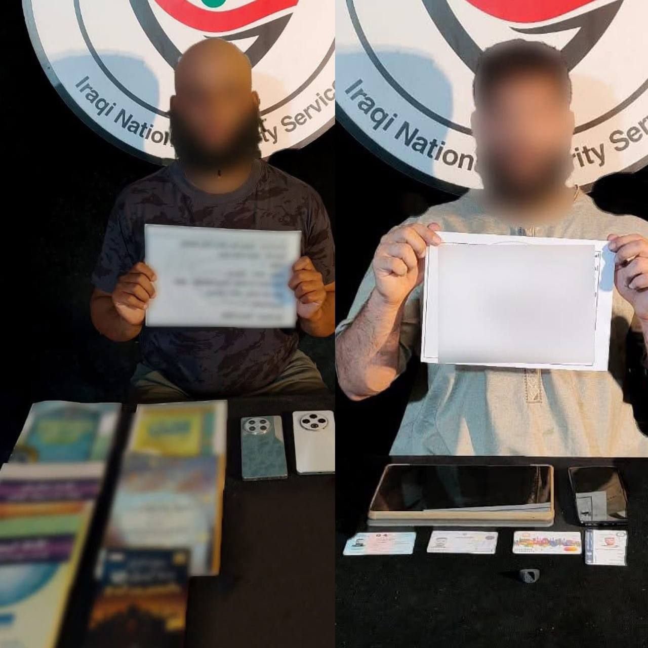 الأجهزة الأمنية تعتقل مروّجاً لفكر التنظيم الإرهابي، ومتهماً آخر بتمزيق راية للشعائر الحسينية في بغداد، إلى جانب اعتقال 14 شخصاً يحملون جنسية أجنبية بعد اعتدائهم على زائرين في كربلاء المقدسة.
