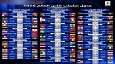 جدول مباريات كاس العالم لسنة 2026