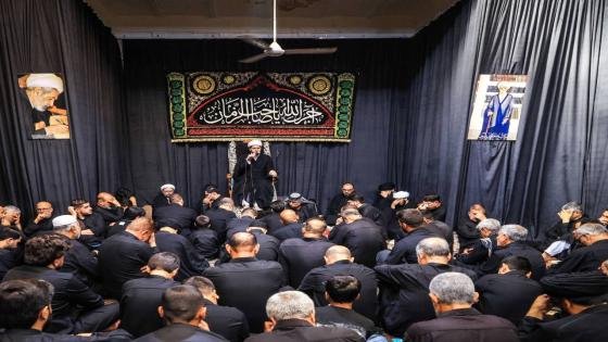 بالصور |مجالس عزاء النجف الأشرف تُحيي شهر الأحزان بآهات اللوعة والمصيبة.